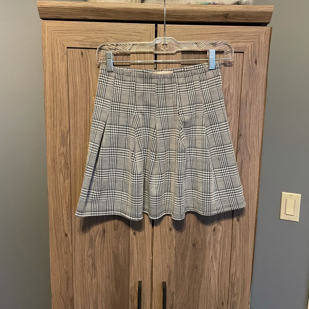 Altar’d State - Flowy Plaid Mini Skirt, size S